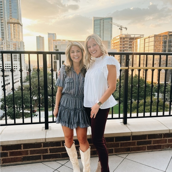 Misa Los Angeles Dresses & Skirts - Blue patterned MISA dress